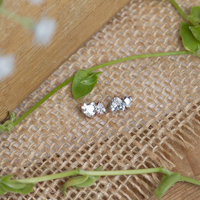 Heartfelt Rosegold Elegance Stud : TP72