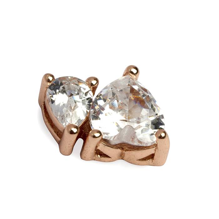 Heartfelt Rosegold Elegance Stud : TP72