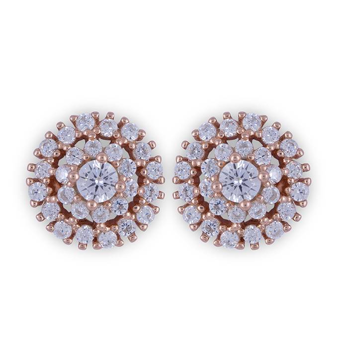 Rose Gold Circle Harmony Stud : TP37