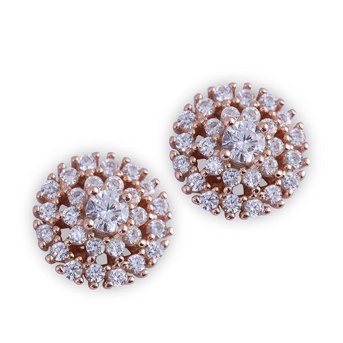 Rose Gold Circle Harmony Stud : TP37