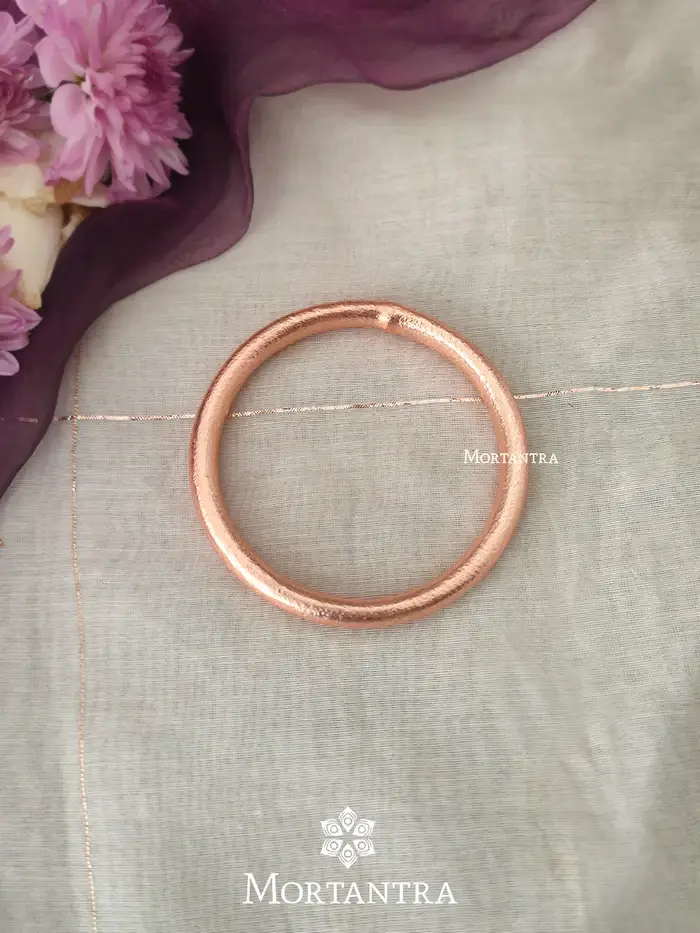 Rose Gold Plated Lehr Bangle (1 Piece) - Tr-B1Rg : TR-B1RG