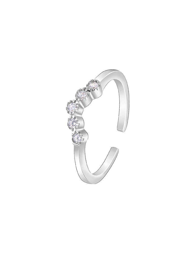 Giva 925 Sterling Silver Gilded Sparkle Toe Rings