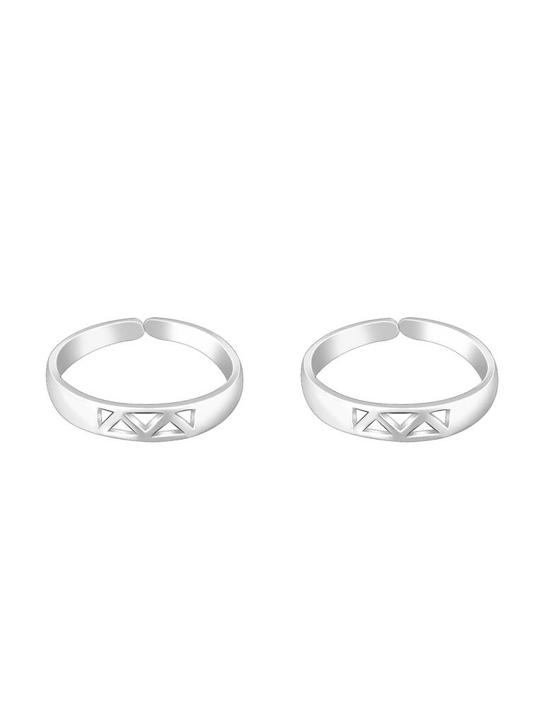 Giva 925 Sterling Silver Zig Zag Toe Rings