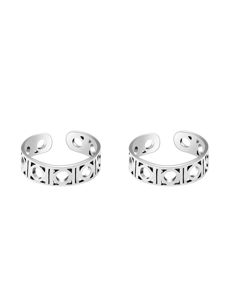 Giva 925 Sterling Silver Encarved Toe Rings