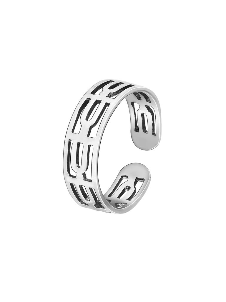 Giva 925 Sterling Silver Three Layered Artisan Toe Rings