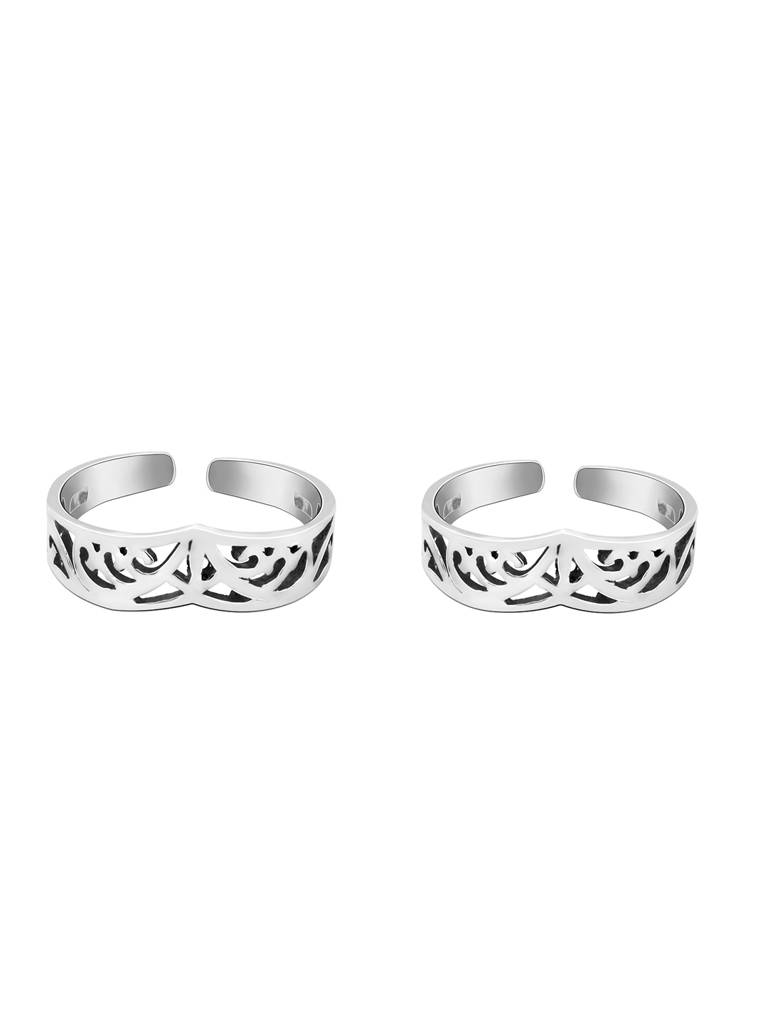 Giva 925 Sterling Silver Tidal Wave Toe Rings