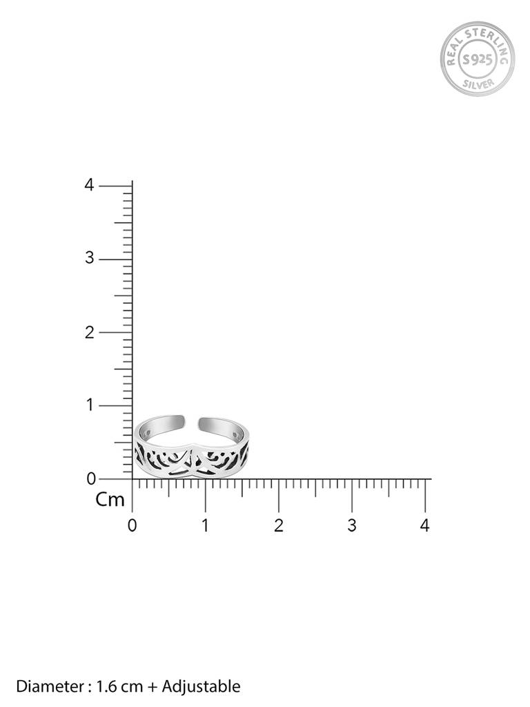 Giva 925 Sterling Silver Tidal Wave Toe Rings