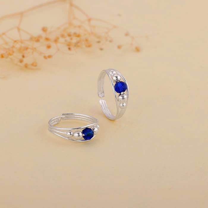 Giva 925 Sterling Silver Vibrant Vista Toe Rings| Toe Rings For Women And Girls | With Cer : TR0117