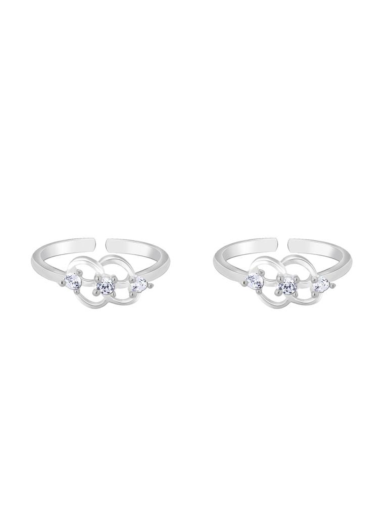 Giva 925 Sterling Silver Twisted Grace Toe Rings