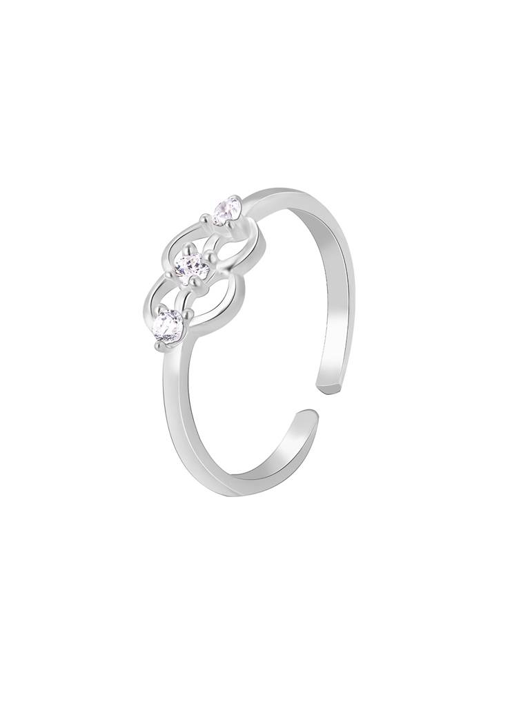 Giva 925 Sterling Silver Twisted Grace Toe Rings