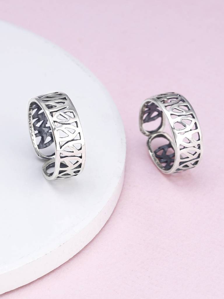 Giva 925 Sterling Silver Simple Elegance Toe Rings
