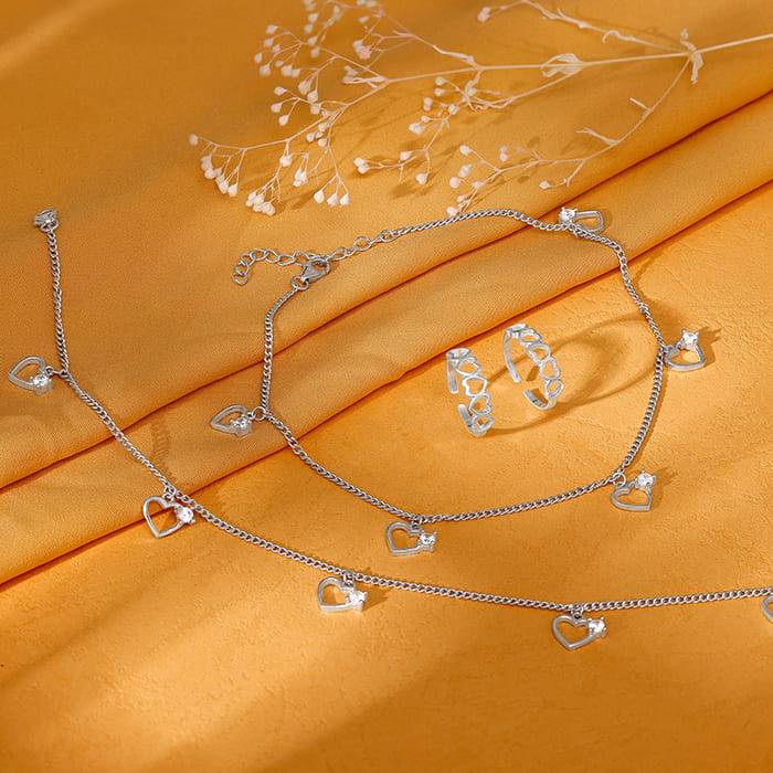 Giva 925 Silver Kadambari Set| Gifts For Women And Girls | With Certificate Of Authenticit : TR0137A0043A0043