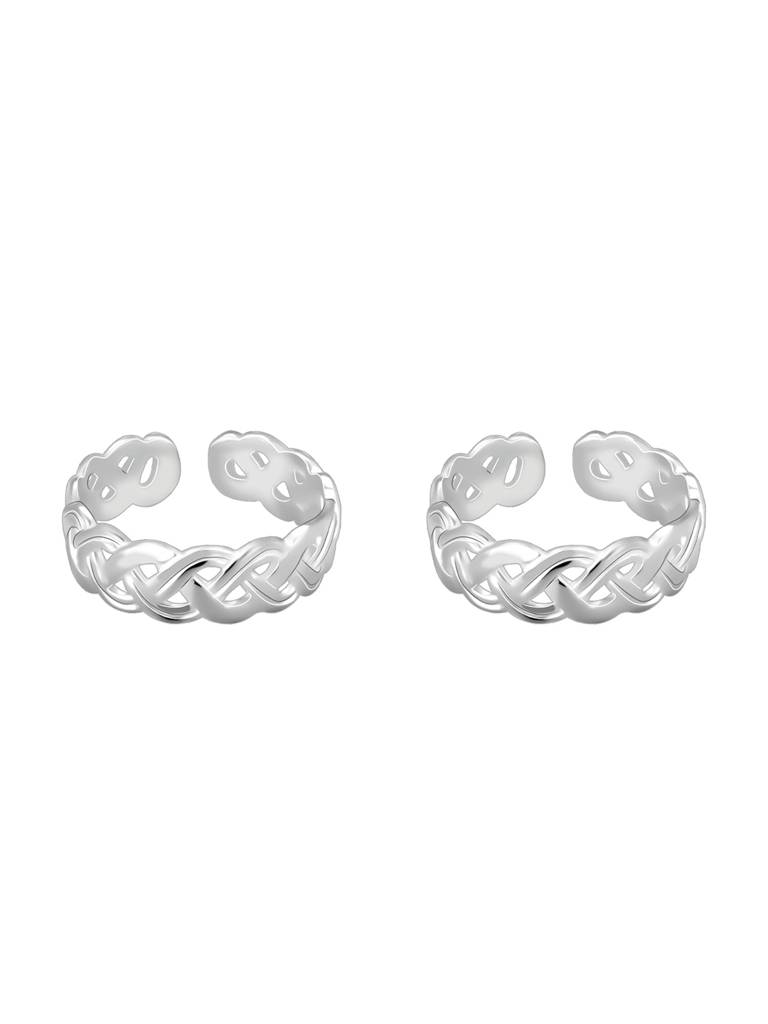 Giva 925 Sterling Silver Elegant Twist Toe Rings