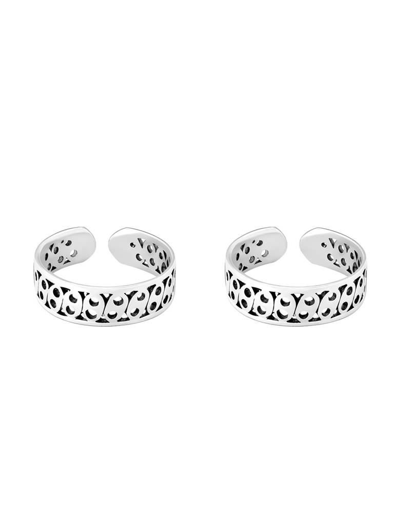 Giva 925 Sterling Silver Detailed Toe Rings