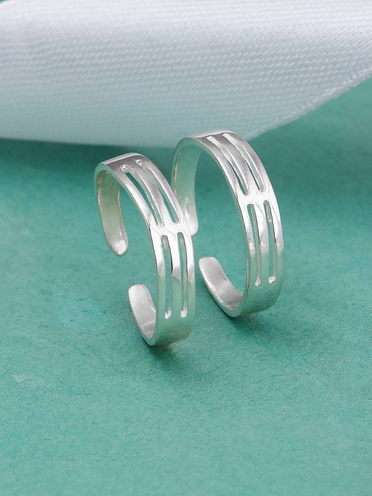 Giva 925 Sterling Silver Effortless Band Toe Rings