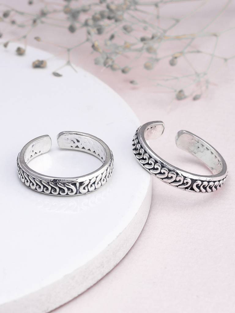 Giva 925 Sterling Silver Subtle Toe Rings