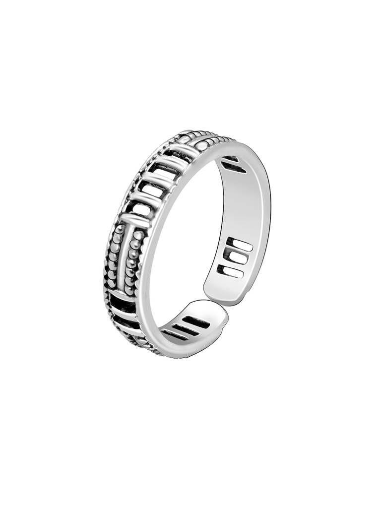 Giva 925 Sterling Silver Tri Stripe Toe Rings