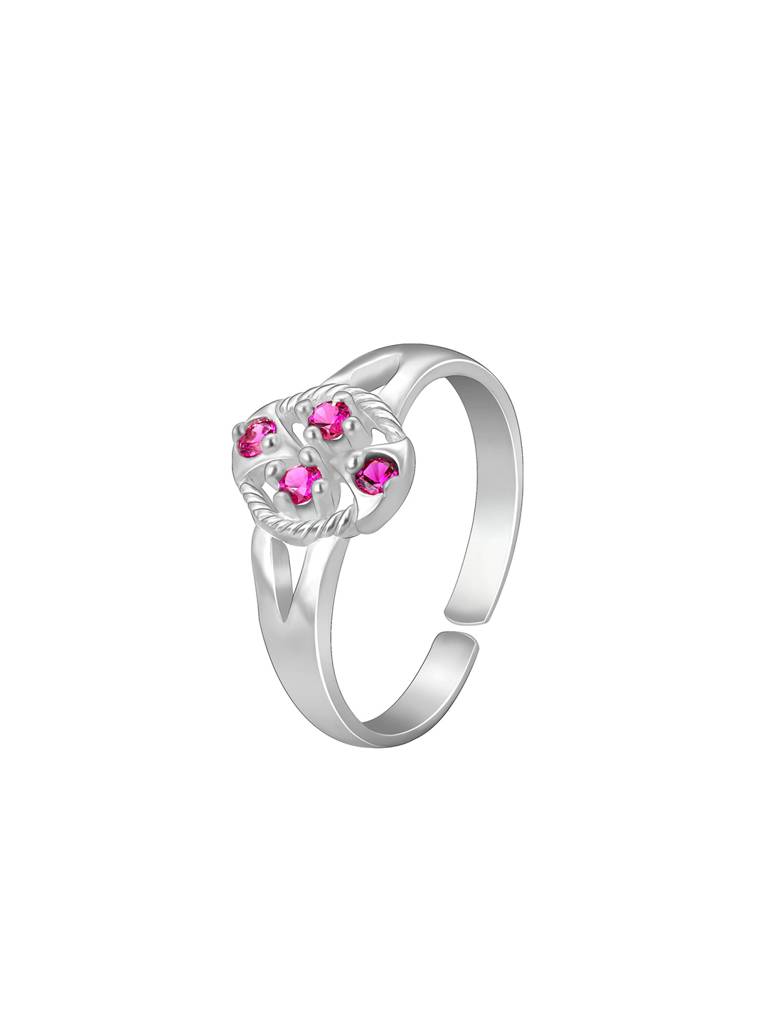 Giva 925 Sterling Silver Ruby Radiance Toe Rings