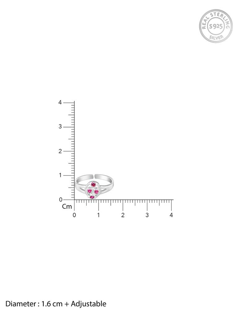 Giva 925 Sterling Silver Ruby Radiance Toe Rings
