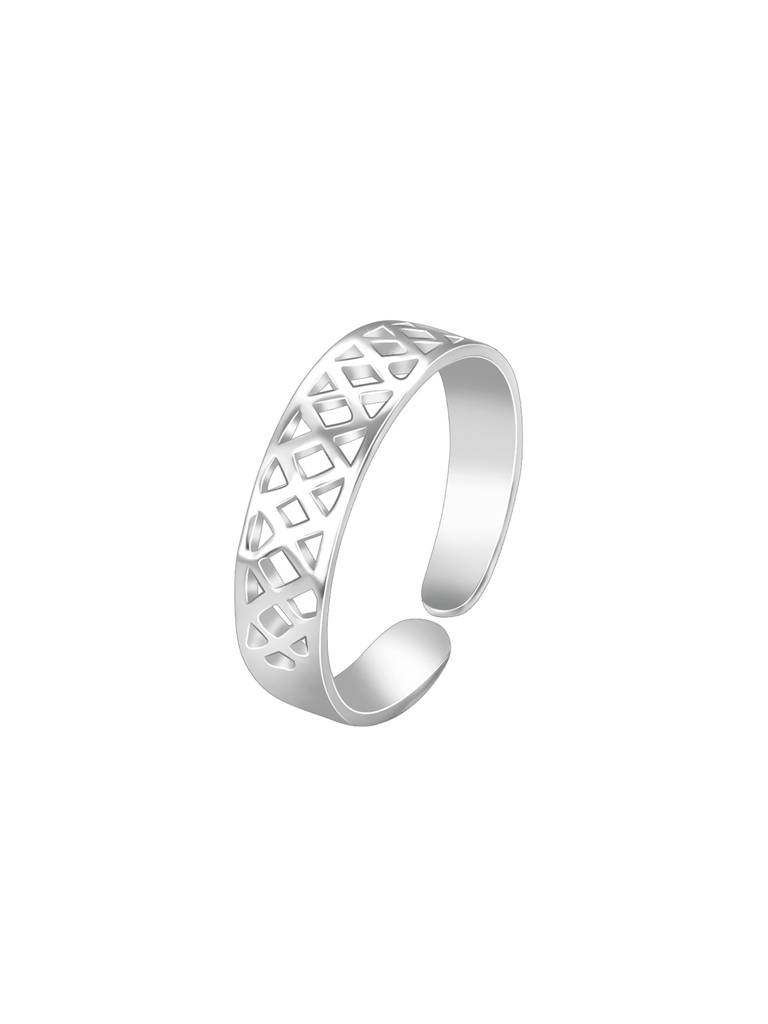 Giva 925 Sterling Silver Stylish Lattice Toe Rings