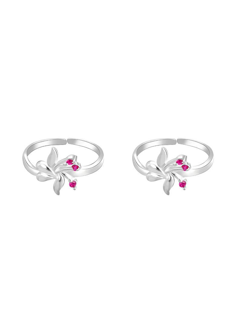 Giva 925 Sterling Silver Sparkling Smile Toe Rings