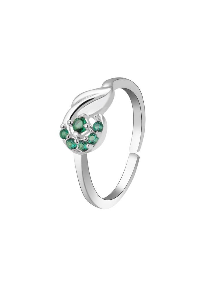 Giva 925 Sterling Silver Swirl Of Charms Toe Rings