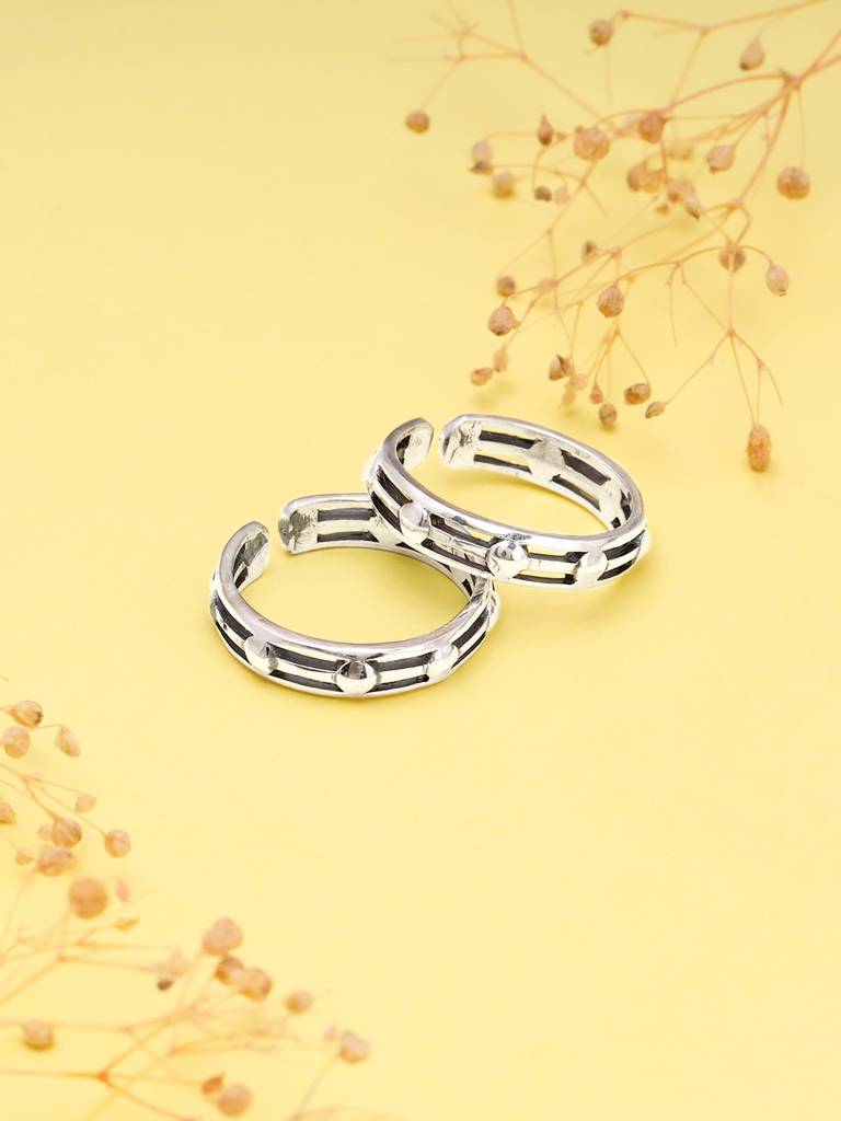 Giva 925 Sterling Silver Band Toe Rings