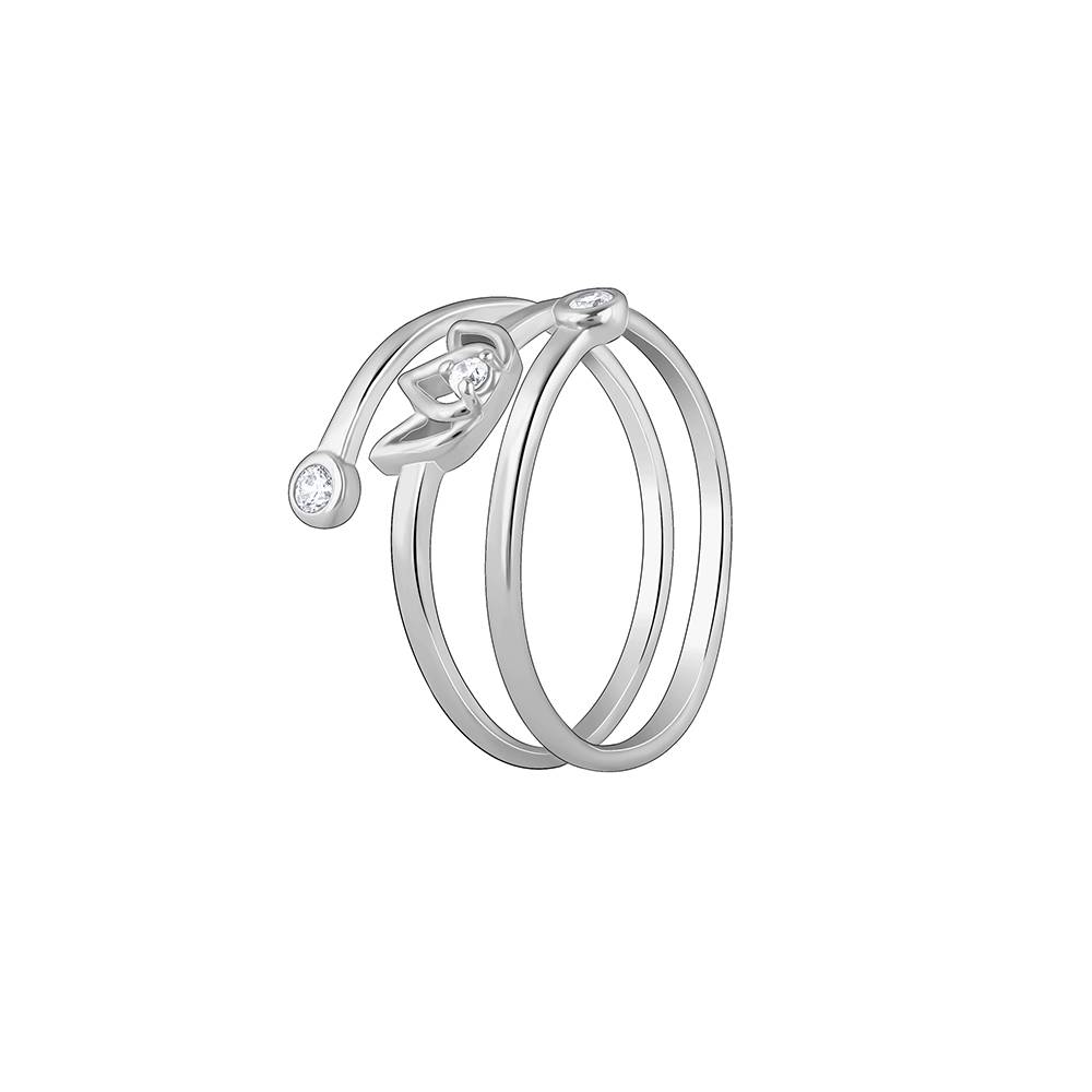 Giva 925 Silver Elegant Lotus Toe Rings| Toe Rings For Women And Girls | With Certificate Of Authenticity And 925 Sta : TR0193