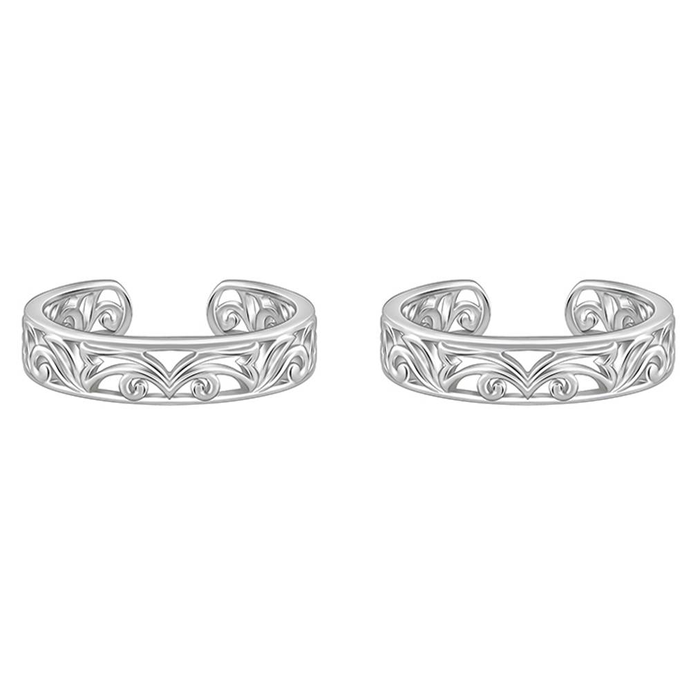 Giva 925 Silver Khoobsurat Toe Rings : TR0194
