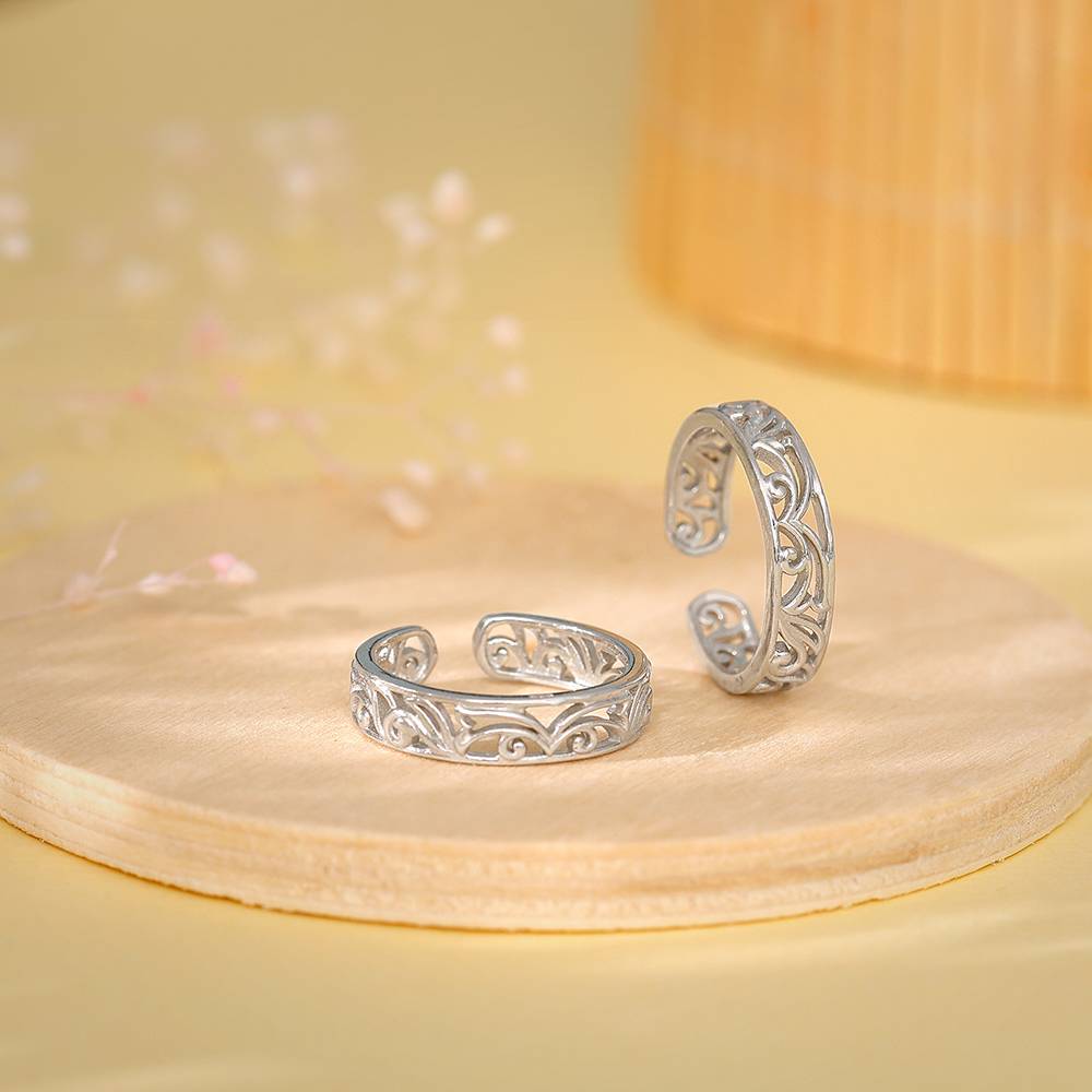 Giva 925 Silver Khoobsurat Toe Rings : TR0194