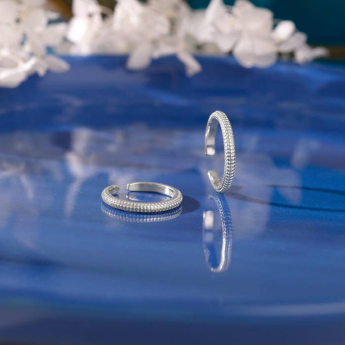 Silver Minimalistic Toe Rings| Toe Rings For Women And Girls | With Certificate Of Authent : TR0197