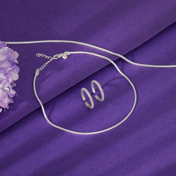 Giva 925 Silver Waheeda Set| Gifts For Women And Girls | With Certificate Of Authenticity  : TR0197A0215A0215