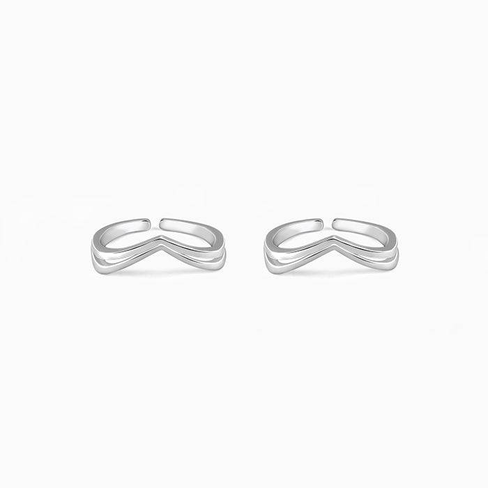 Silver Vintage Love Toe Rings| Toe Rings For Women And Girls | With Certificate Of Authent : TR0198