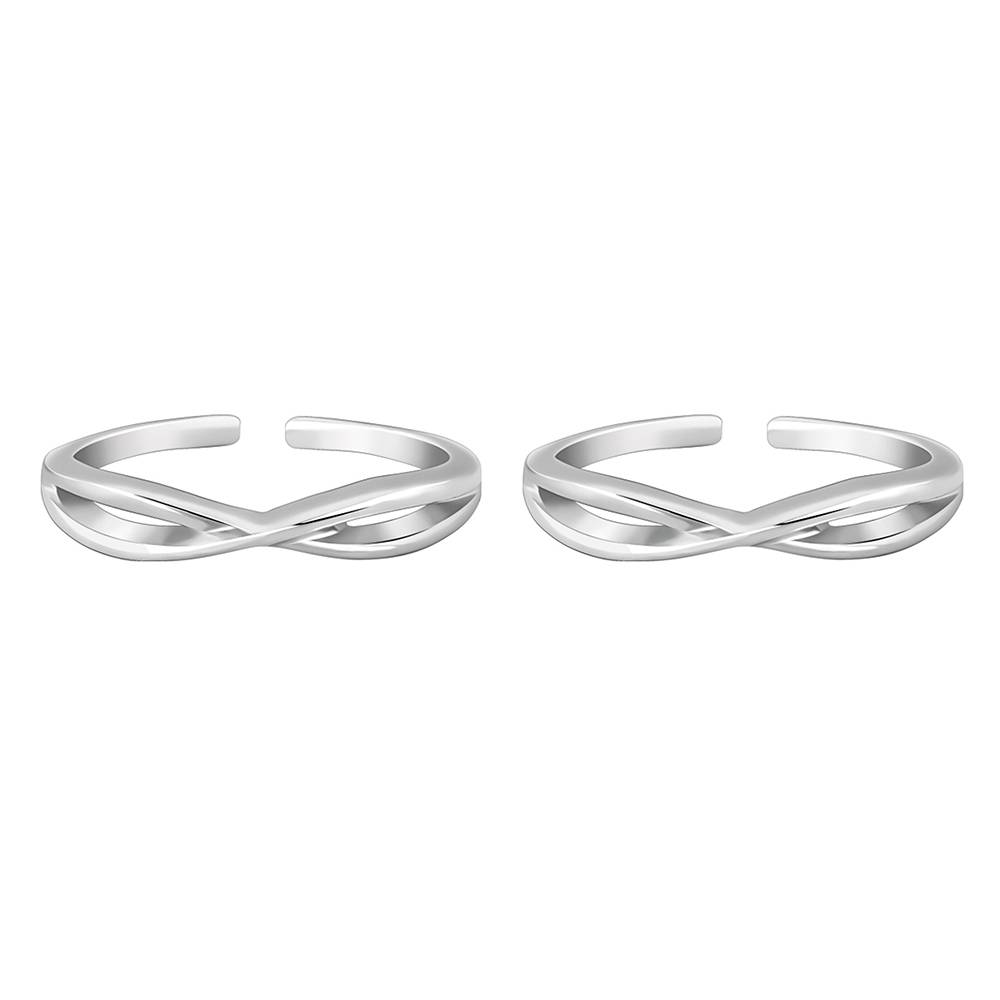 Silver Twist Toe Rings| Toe Rings For Women And Girls : TR0201