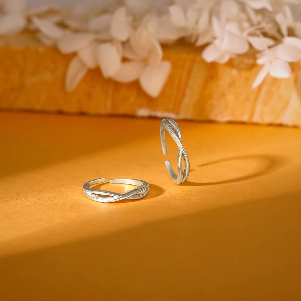 Silver Twist Toe Rings| Toe Rings For Women And Girls : TR0201