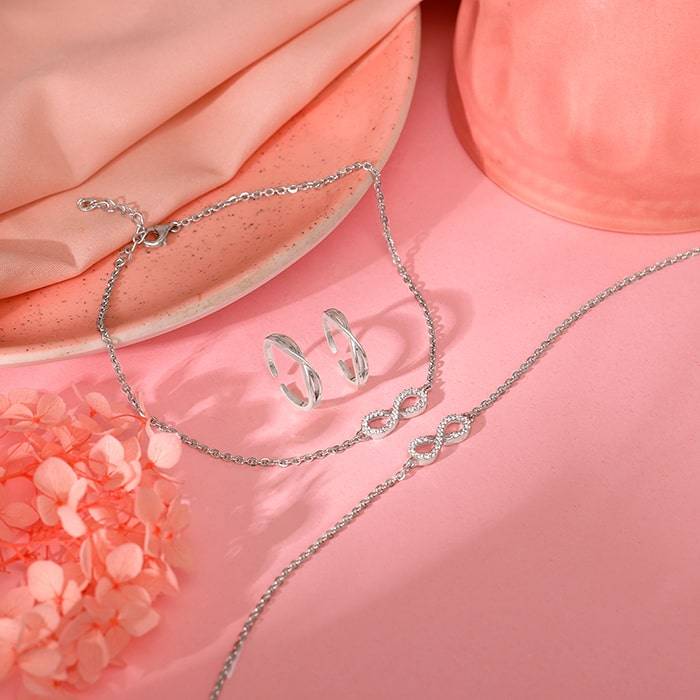 Giva 925 Silver Aradhana Set| Gifts For Women And Girls | With Certificate Of Authenticity And 925 S : TR0201A0121A0121