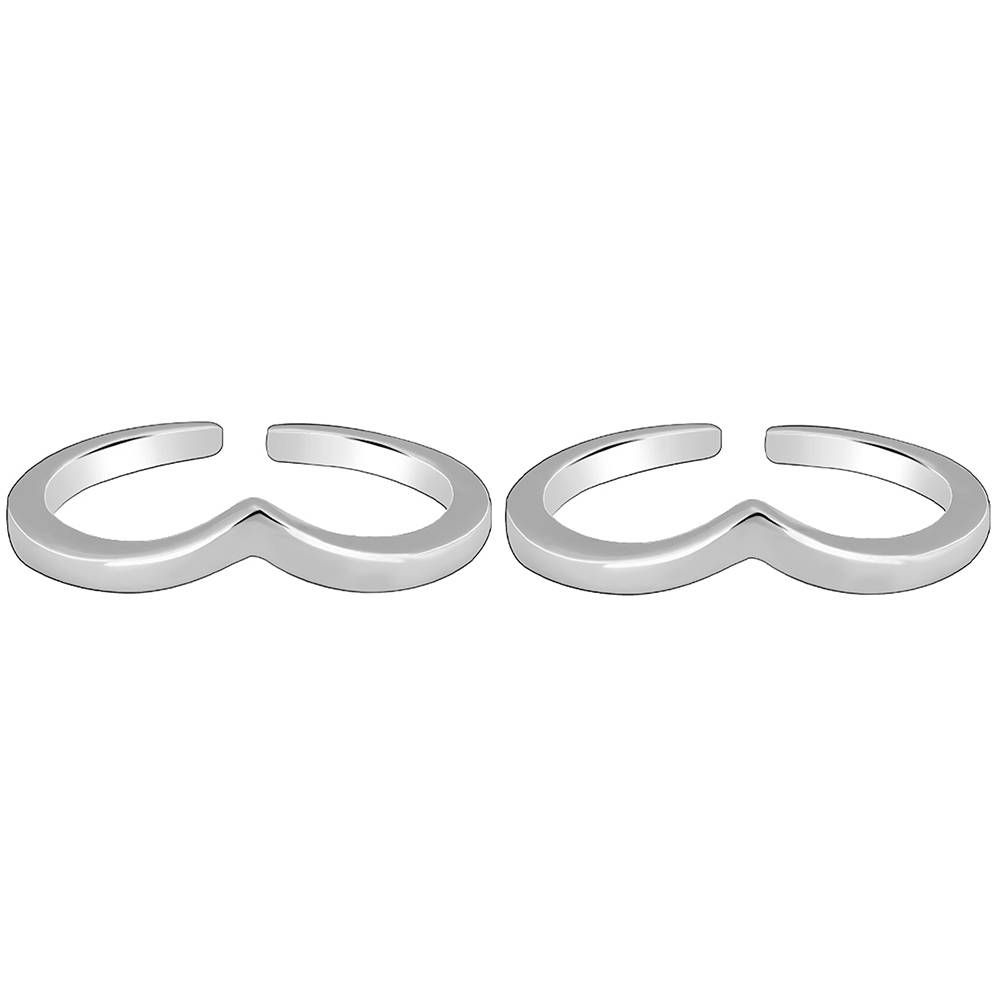 925 Silver Ethereal Charm Toe Rings, Adjustable| Toe Rings For Women And Girls : TR0202