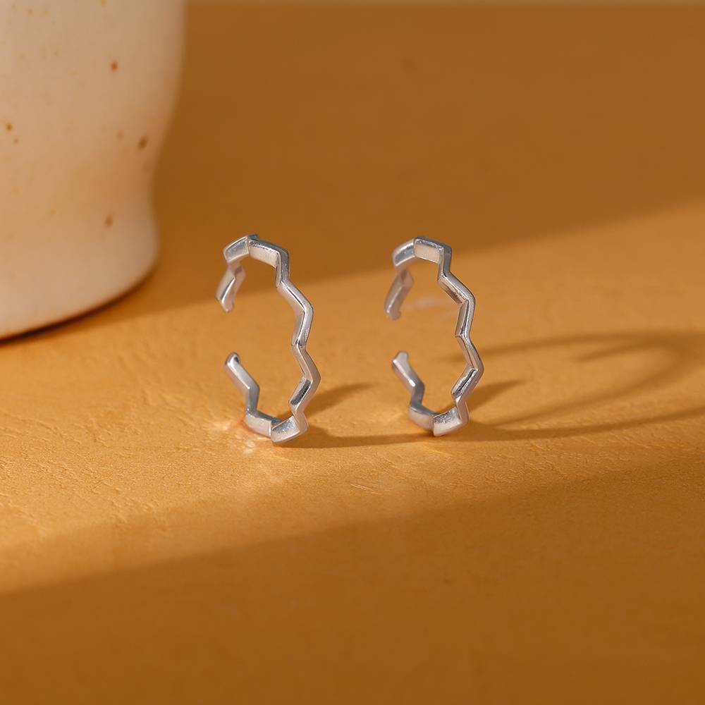 Giva 925 Silver Zigzag Toe Rings : TR0203