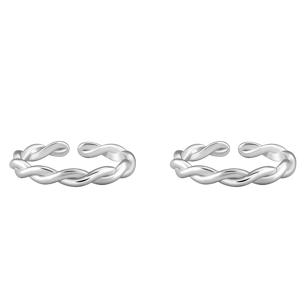 Silver Swirl Toe Rings| Toe Rings For Women And Girls : TR0205