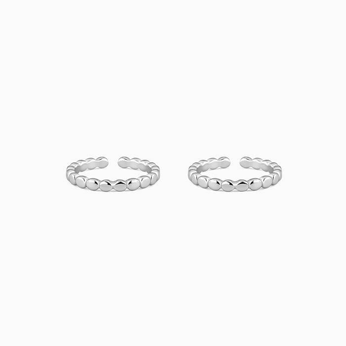 Silver Beauty Of Elegance Toe Rings| Toe Rings For Women And Girls | With Certificate Of A : TR0206