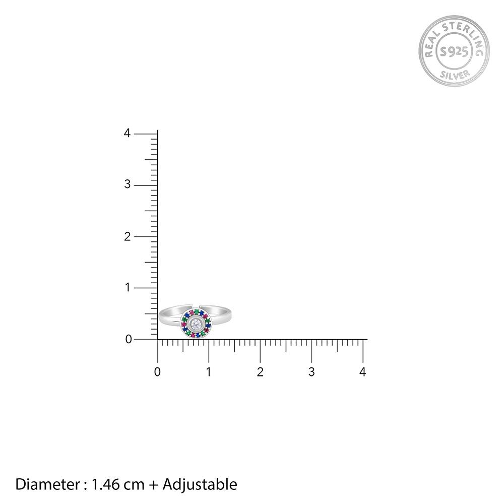 925 Silver Anam Toe Rings : TR0214