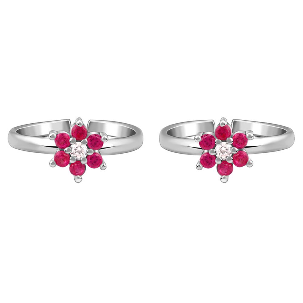 925 Silver Vaishnavi Toe Rings : TR0218