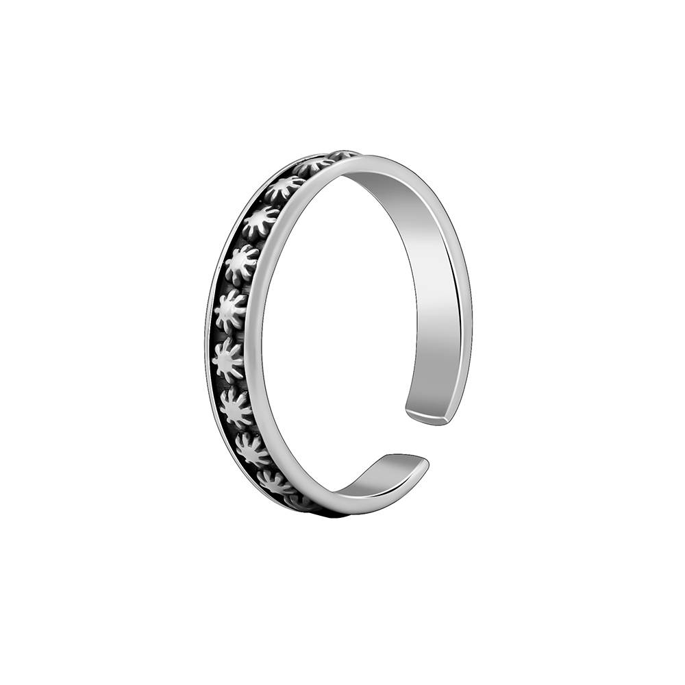 925 Oxidised Silver Torsha Toe Rings : TR0221