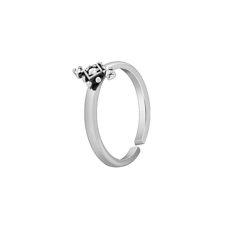 925 Oxidised Silver Simran Toe Rings : TR0254