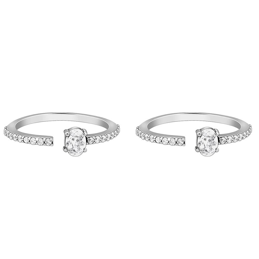925 Oxidised Silver Pooja Toe Rings : TR0266