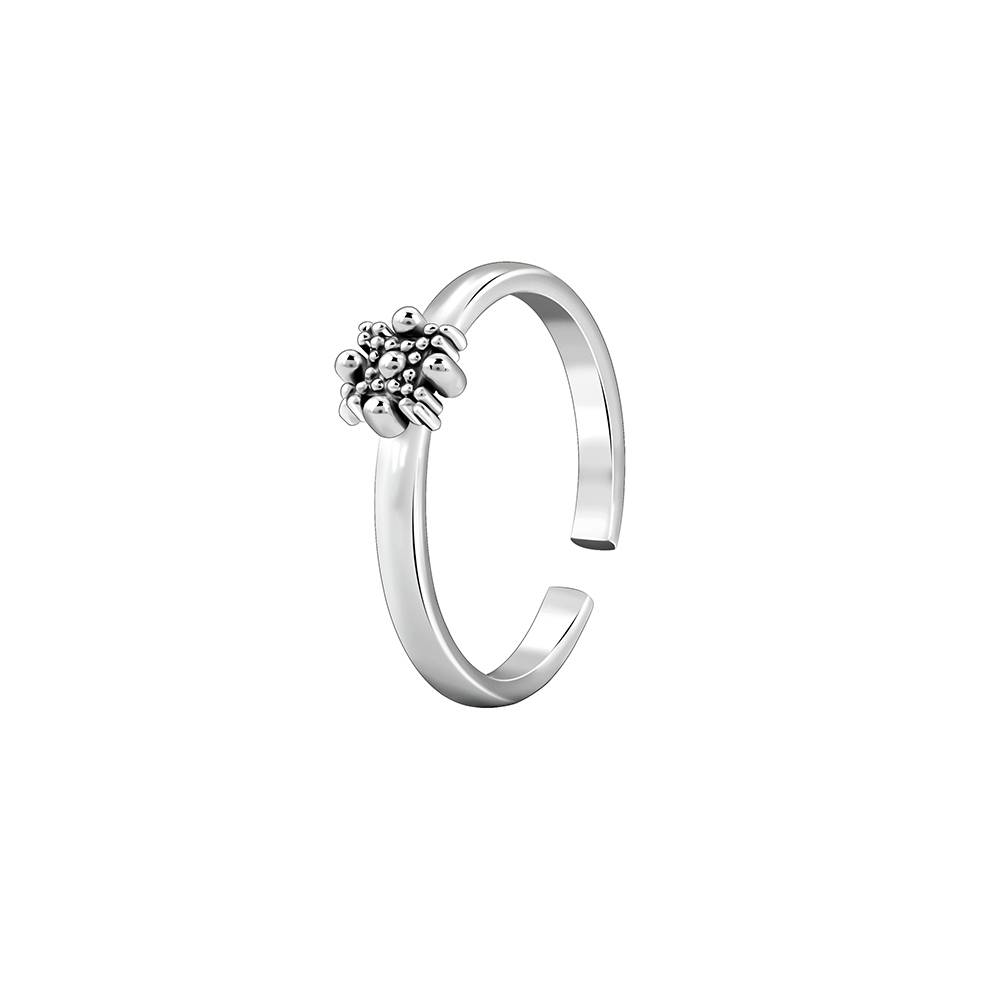 925 Oxidised Silver Bhaavna Toe Rings : TR0267