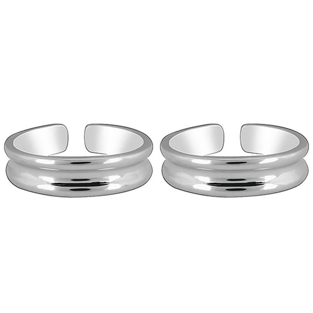 925 Silver Radiance Wrap Toe Rings, Adjustable| Toe Rings For Women And Girls : TR0297