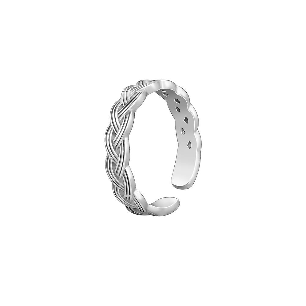 925 Silver Celtic Tide Toe Rings, Adjustable| Toe Rings For Women And Girls : TR0304
