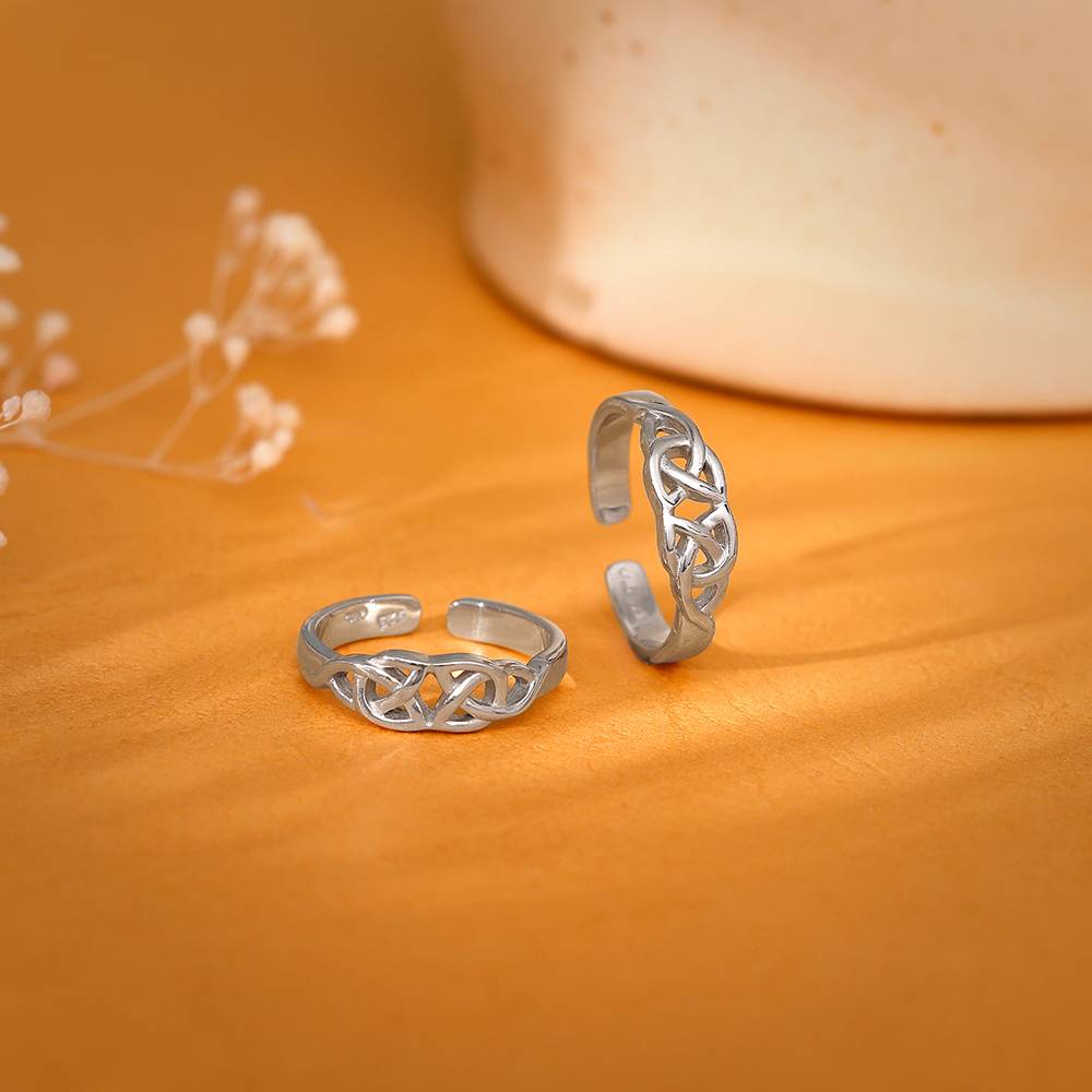 925 Silver Isle Grace Toe Rings, Adjustable| Toe Rings For Women And Girls : TR0305