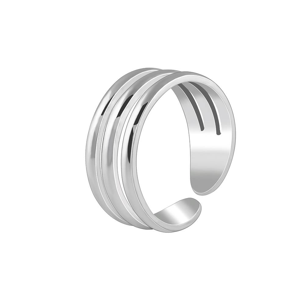 925 Silver Triple Bliss Toe Ring : TR0312